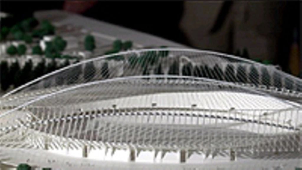 Ateenan olympiastadionin pienoismalli, Photo: AP