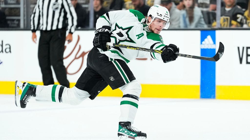 Dallas Starsin Miro Heiskanen iski läntisen konferenssin toisen finaaliottelun avausmaalin.