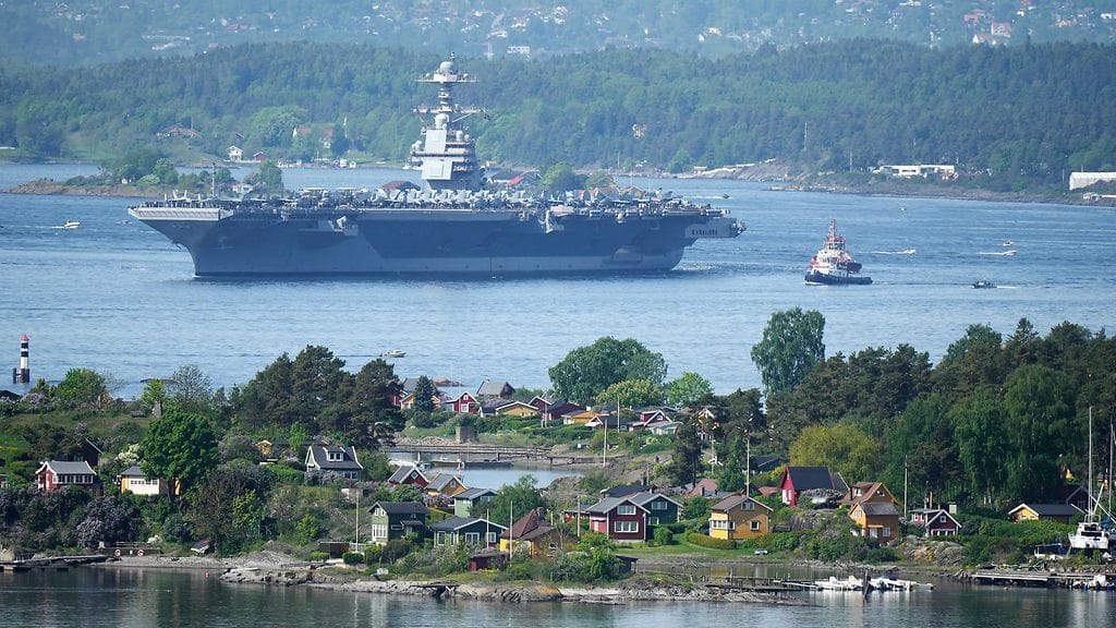 Gerald R. Ford -lentotukialus Norjassa toukokuussa 2023.