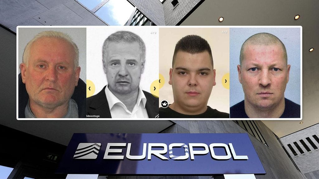 Neljästä Europolin etsimästä rikollisesta on luvattu suuri löytöpalkkio.