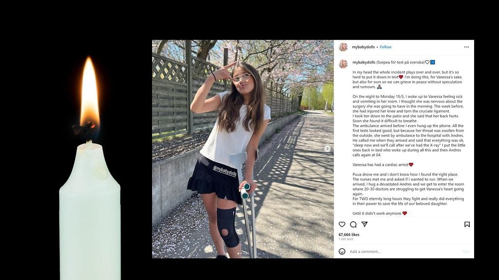 Satu Nordling Gonzalez kertoi tyttärensä poismenosta Instagramissa.