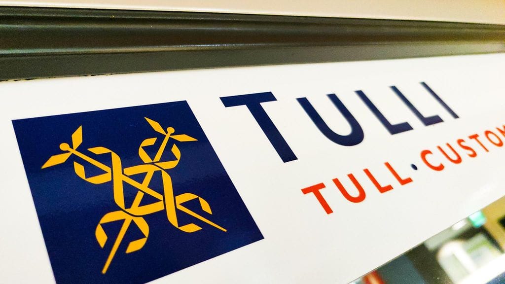 Tullista ei heti osattu kertoa STT:lle, onko Suomessa käynnissä Eleview International -tapaukseen liittyvää tutkintaa. Kuvassa Tullin logo.