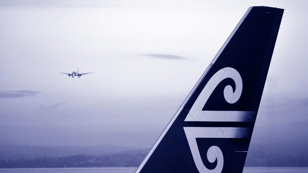 air new zealand lentokone