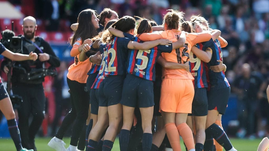 Barcelona juhlii Mestarien liigan voittoa.