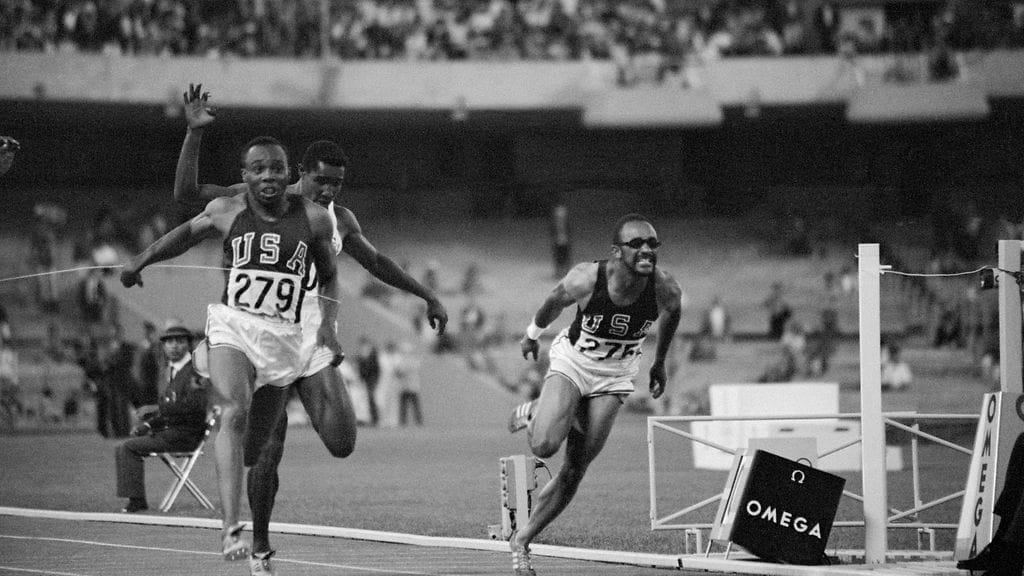 Jim Hines voitti olympiakultaa vuonna 1968 Meksikossa.