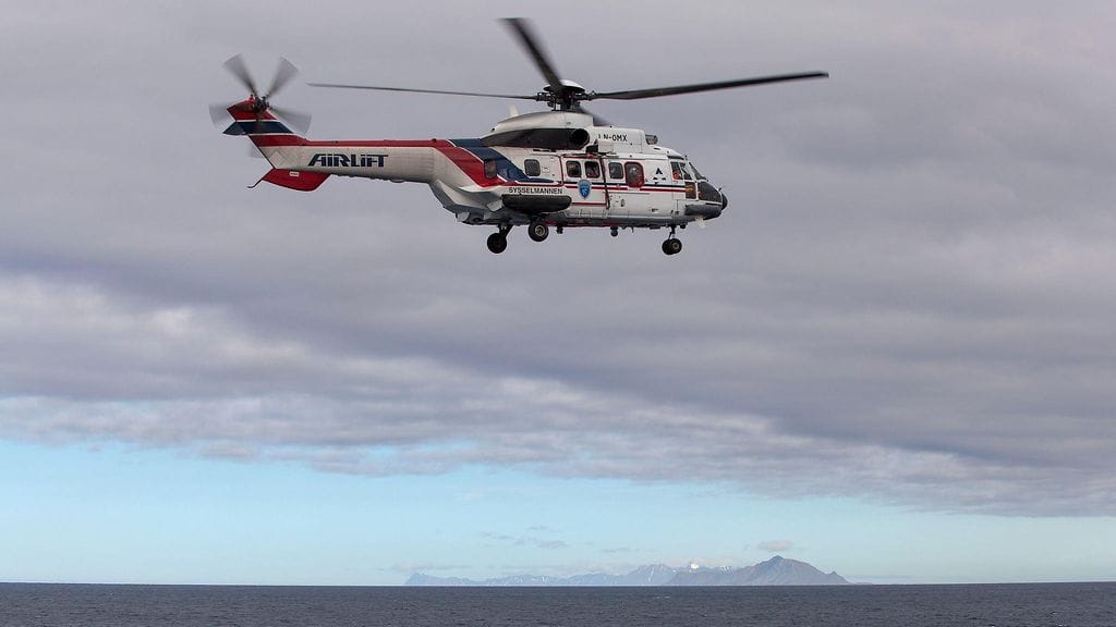 Norjalaishelikopteri lähti 900 kilometrin päähän pelastamaan venäläispotilasta. Kuvituskuva.