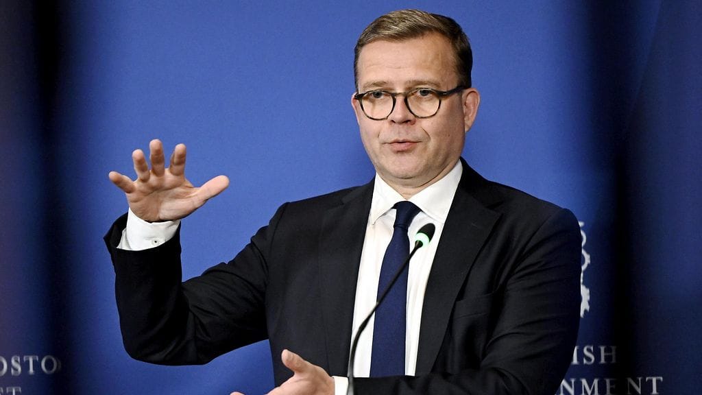 Kokoomuksen puheenjohtaja, hallituksen muodostaja Petteri Orpo Säätytalolla toukokuussa.