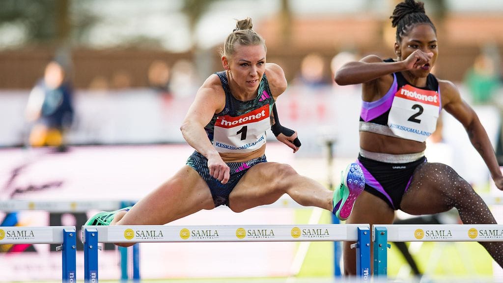 Annimari Korte juoksi keskiviikkona Jyväskylän GP-kisoissa 100 metrin aitojen alkuerän, mutta oli kolhinut sitä ennen kättään.