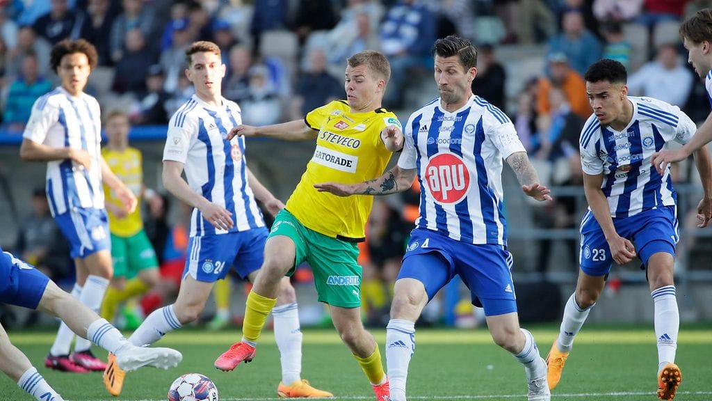 HJK onnistui voittamaan sarjanousija KTP:n vain täpärästi sunnuntaina.