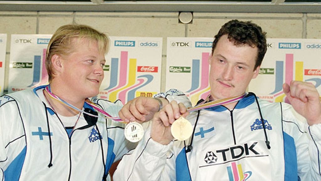 Seppo Räty ja Kimmo Kinnunen, kuva: Markku Ulander / Lehtikuva