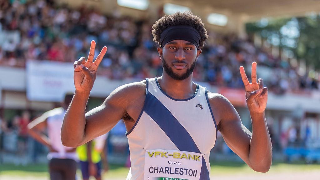 Cravont Charleston alitti ensimmäisenä kymmenen sekunnin rajan miesten sadalla metrillä Turussa.