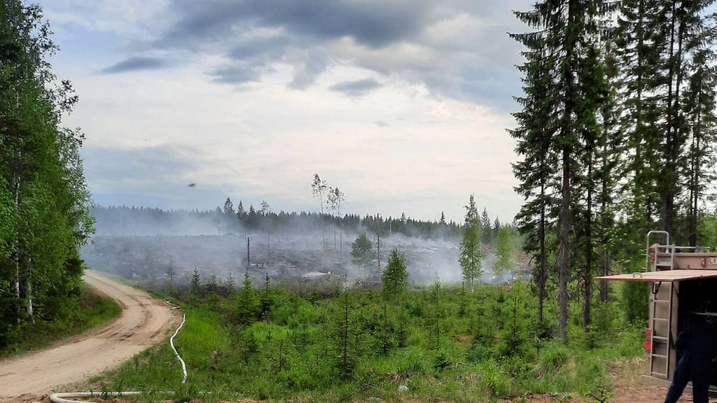 Lieksan maastopalo kesällä 2023