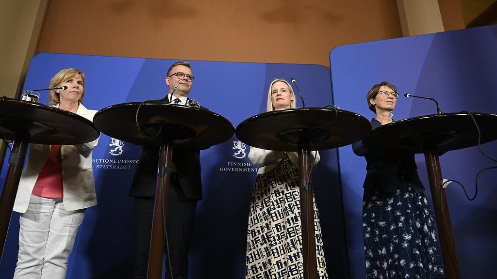 Petteri Orpon (kok.) tulevan hallituksen puheenjohtajat 15. kesäkuuta.