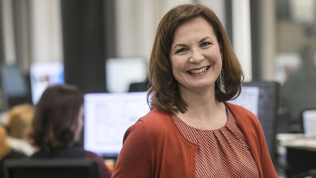 Aamulehden päätoimittaja Sanna Keskinen