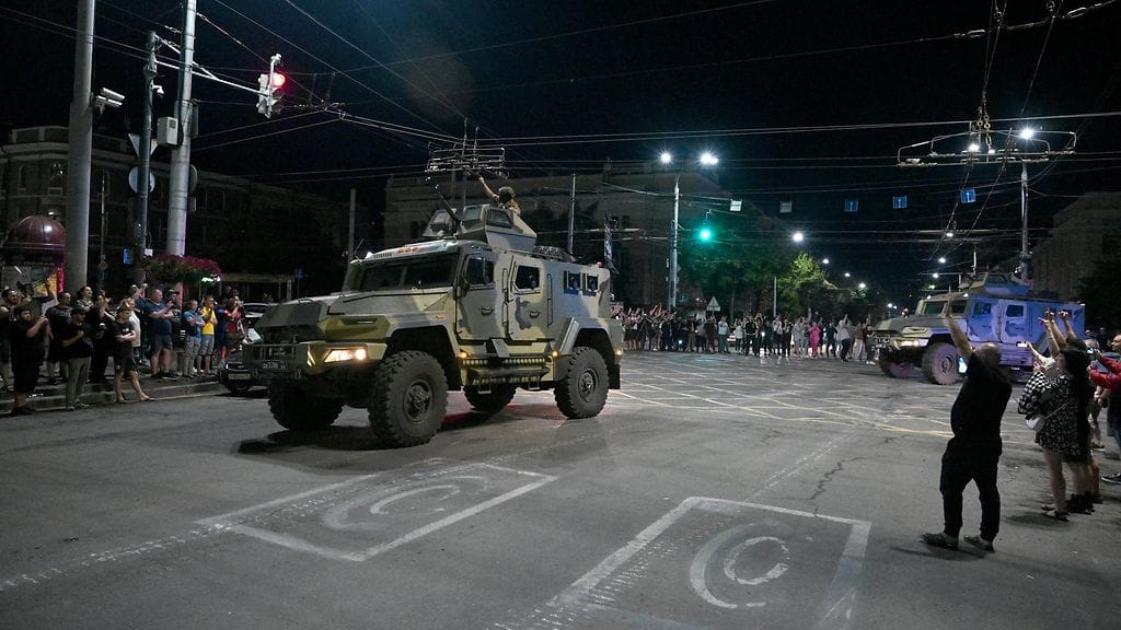 AOP Wagner-joukot Rostov 24.6.2023. Wagner-pomo Jevgeni Prigozhinin päätettyä dramaattisen kapinansa juhannuksena Putin sanoi Venäjän valtion "rahoittaneen kokonaan" Wagnerin toiminnan.