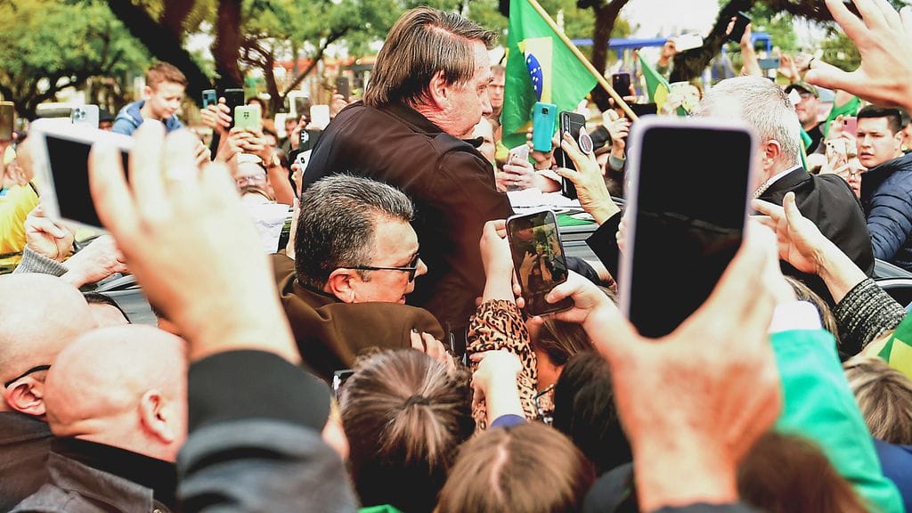 Expresidentti Jair Bolsonaro kesäkuussa 2023.