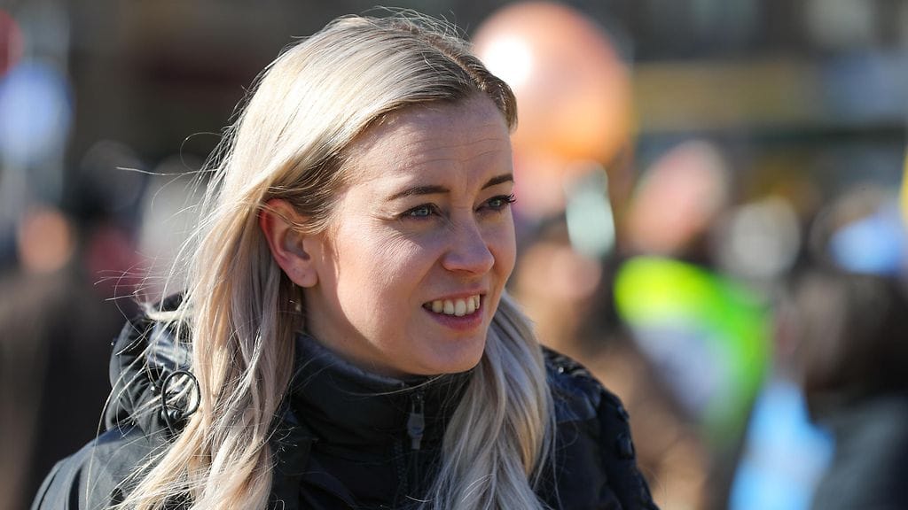 Vihreiden puheenjohtaja Sofia Virta.