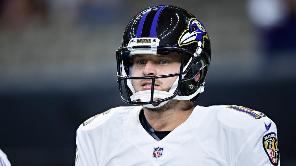 Ryan Mallett edusti viimeisellä NFL-kaudellaan Baltimore Ravensia.