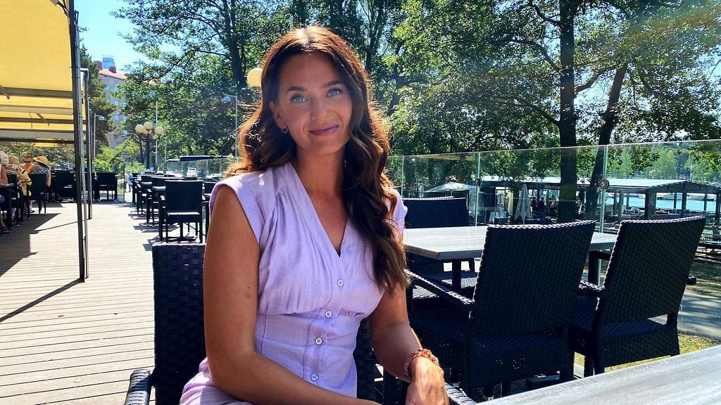 Johanna Puhakka odottaa parhaillaan esikoisiaan.