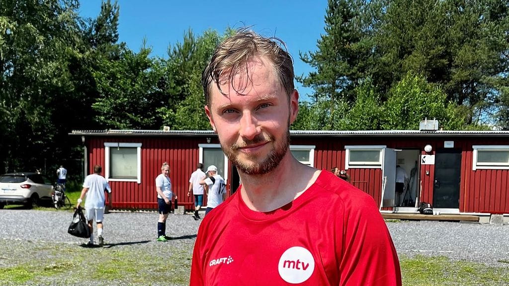 Ranta oli pelaamassa MTV:n joukkueessa Porin SuomiAreenassa jalkapalloturnauksessa.