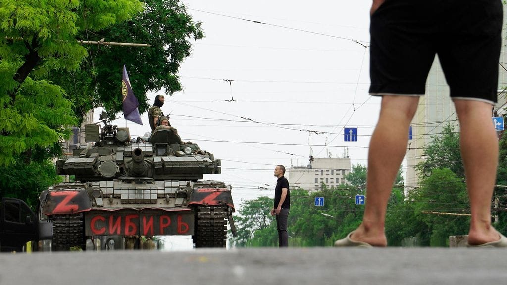 Wagnerin panssarivaunu kapinan aikaan Donin Rostovissa.