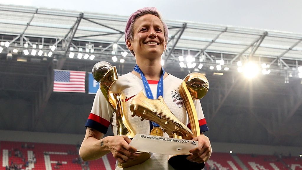 Megan Rapinoe jää historiaan yhtenä Yhdysvaltojen parhaimpana jalkapalloilijana.
