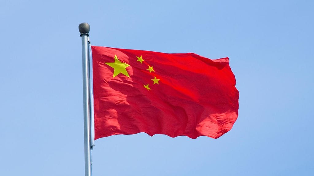 Kuvituskuva. Kiinan lippu.