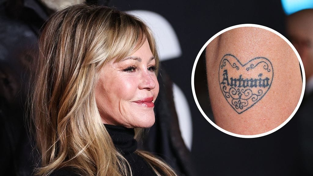 Näyttelijä Melanie Griffithillä oli kädessään Antonio Banderakselle omistettu tatuointi.