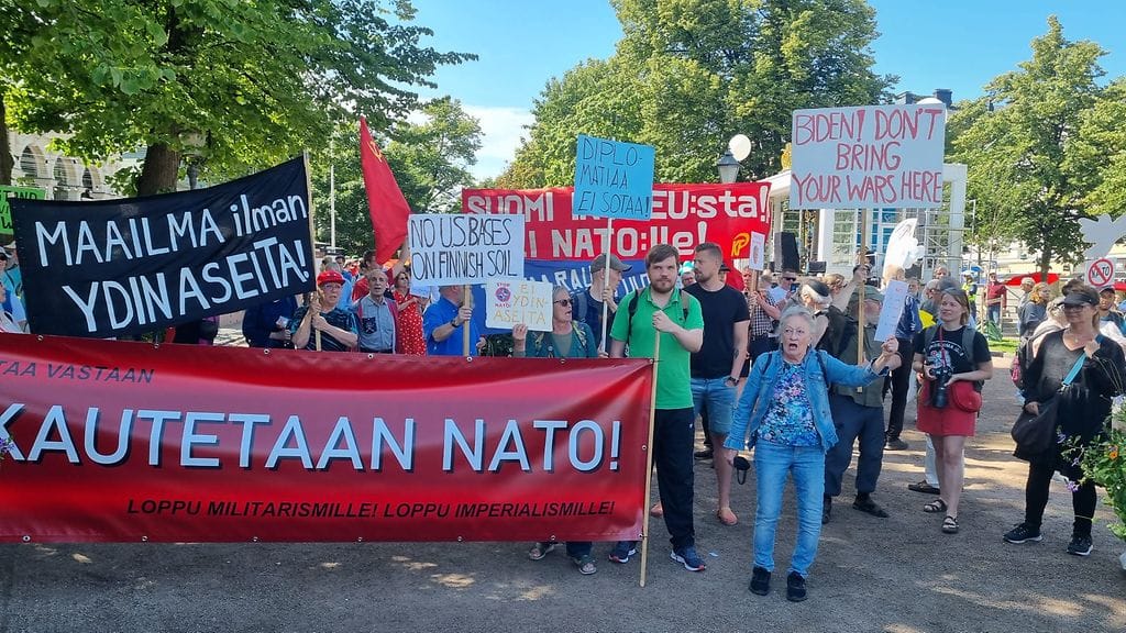 Helsingin toimintaryhmä -mielenosoitus 13.7.2023