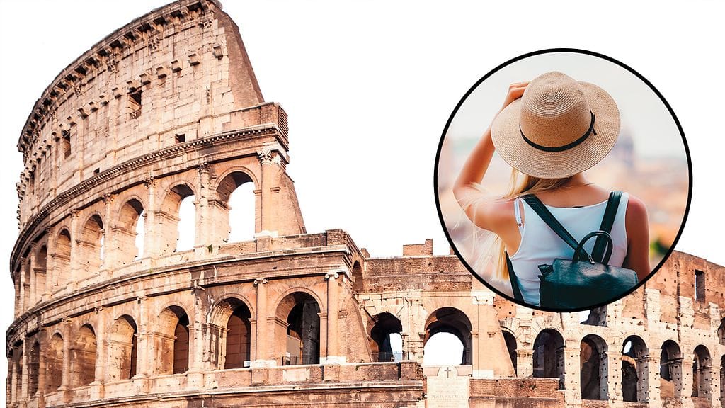 Nuoren turistin toiminta tallentui videolle.