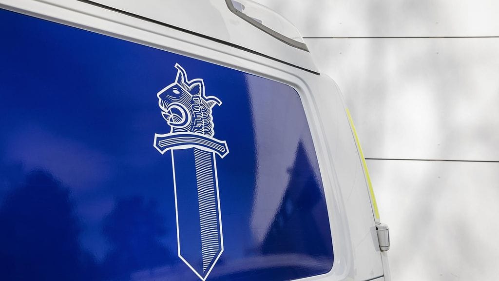 Poliisiauto. Kuvituskuva.