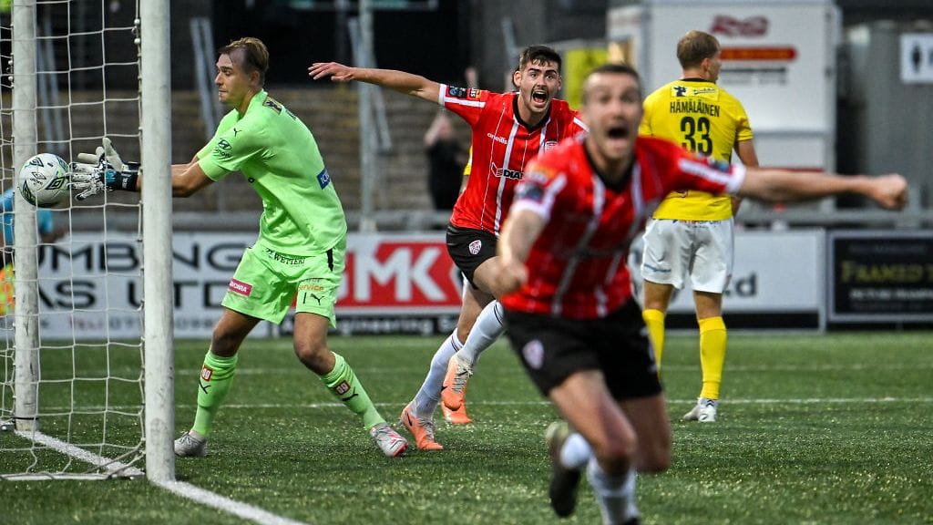 Derry City nousi tappioasemasta voittoon KuPSin isäntänä.