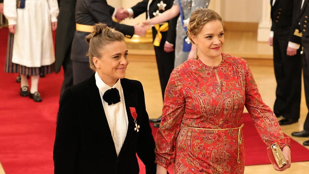 Silvia Modig ja Meri Valkama Linnan juhlissa 2022.