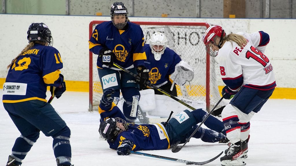 Kuvituskuva Naisten liigan ottelusta Lukko-HIFK viime syyskuulta.