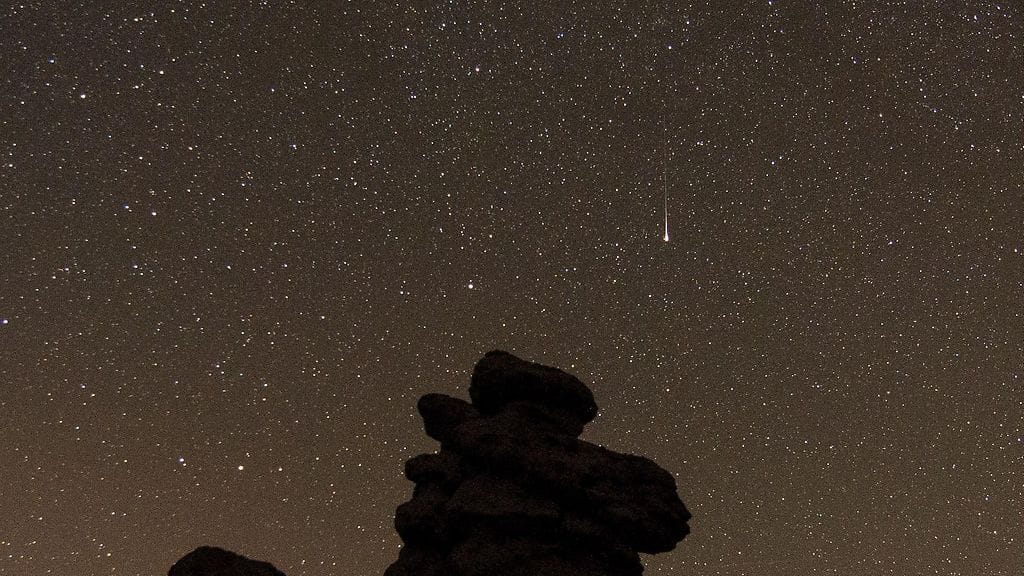 Perseidit Pohjois-Makedonian taivaalla 13. elokuuta 2021.