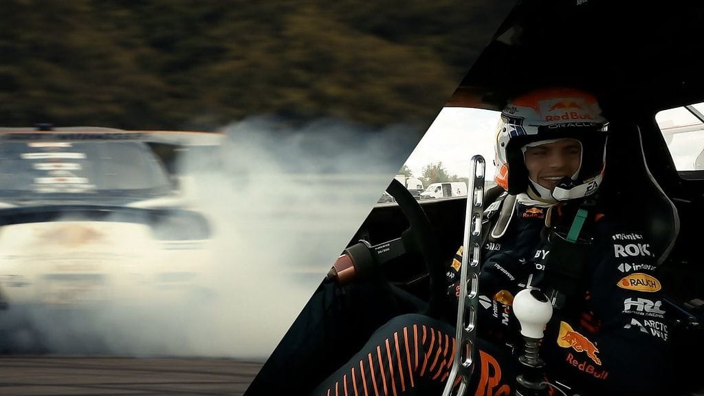 Max Verstappen kokeili driftingiä.