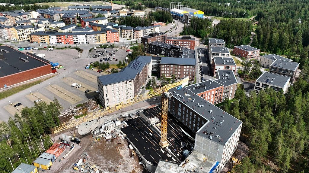 Uusien talojen rakentamisen hyytyminen vaikuttaa myös Suomen taloukasvuun.