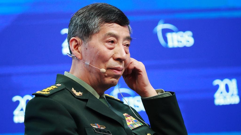 Kiinan puolustusministeri Li Shangfu kesäkuussa 2023.