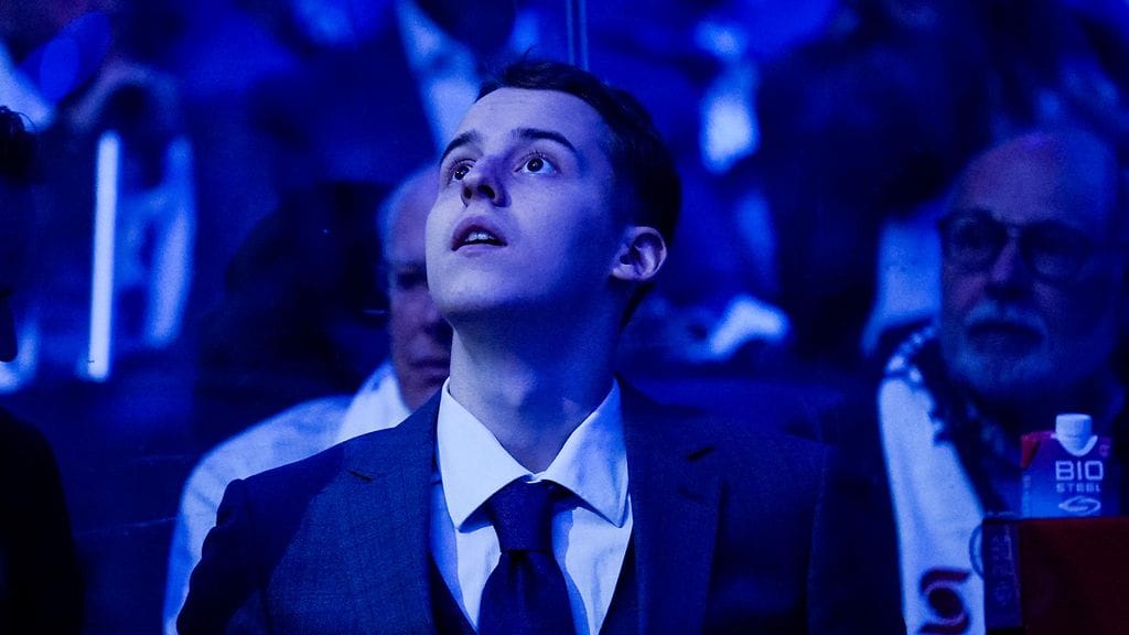 Rodion Amirov esiteltiin Toronton faneille lokakuussa 2022 ennen Washingtonia vastaan pelatun ottelun alkua.