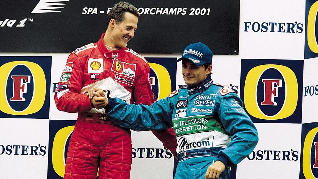 Michael Schumacher oli Giancarlo Fisichellan silmissä ylitse muiden. Vain Fernando Alonson hän nostaa samalle tasolle.