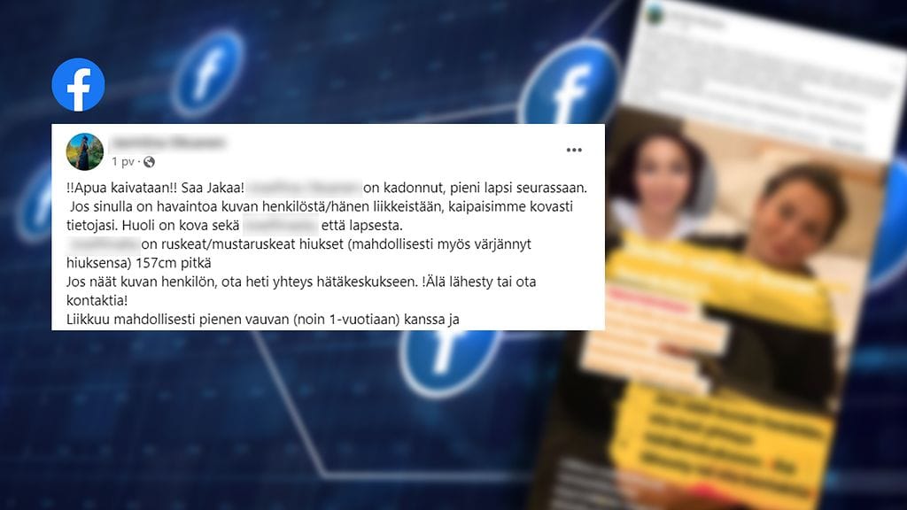 Sosiaalisen median päivityksen mukaan pääkaupunkisedulla on kadoksissa nainen yksivuotias vauva mukanaan. Helsingin poliisi kertoo olevansa tietoinen tapauksesta, mutta ei kerro sitä, epäileekö poliisi asiassa rikosta.