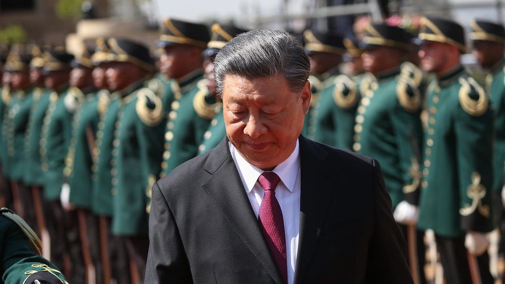 Kiinan presidentti Xi Jinping Etelä-Afrikassa 22. elokuuta.