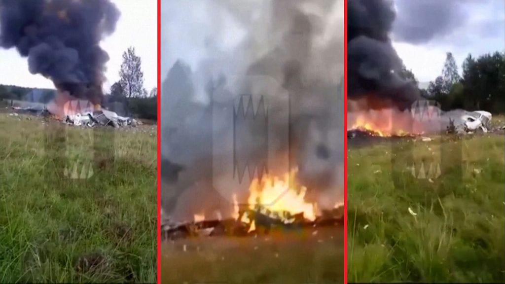 Prigozhinin koneen jäänteet Reuters