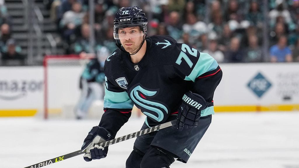 Joonas Donskoi pelasi viimeiset NHL-ottelunsa Seattle Krakenissa vuonna 2022.
