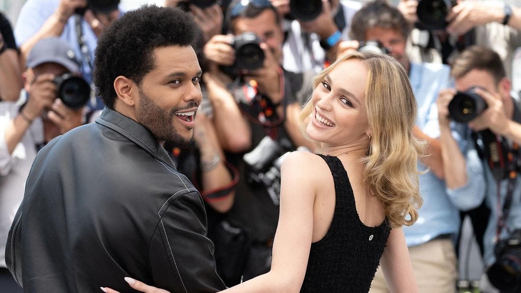 The Idol -sarjan päätähdet Abel "The Weeknd" Tesfaye ja Lily-Rose Depp.
