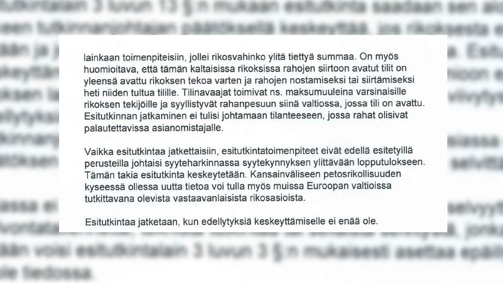 Tutkinnanlopetuspäätös 2