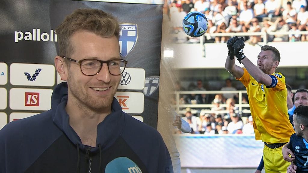 Lukas Hradecky piikitteli Huuhkaja-puolustaja Nikolai Alhoa