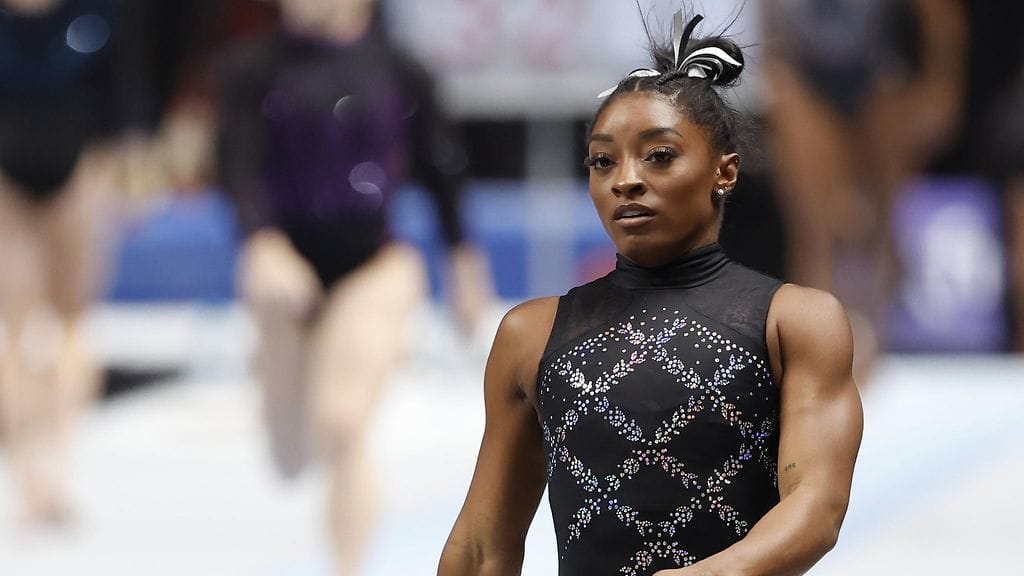 Simone Biles juhli elokuussa kahdeksatta Yhdysvaltojen mestaruuttaan neliottelussa.