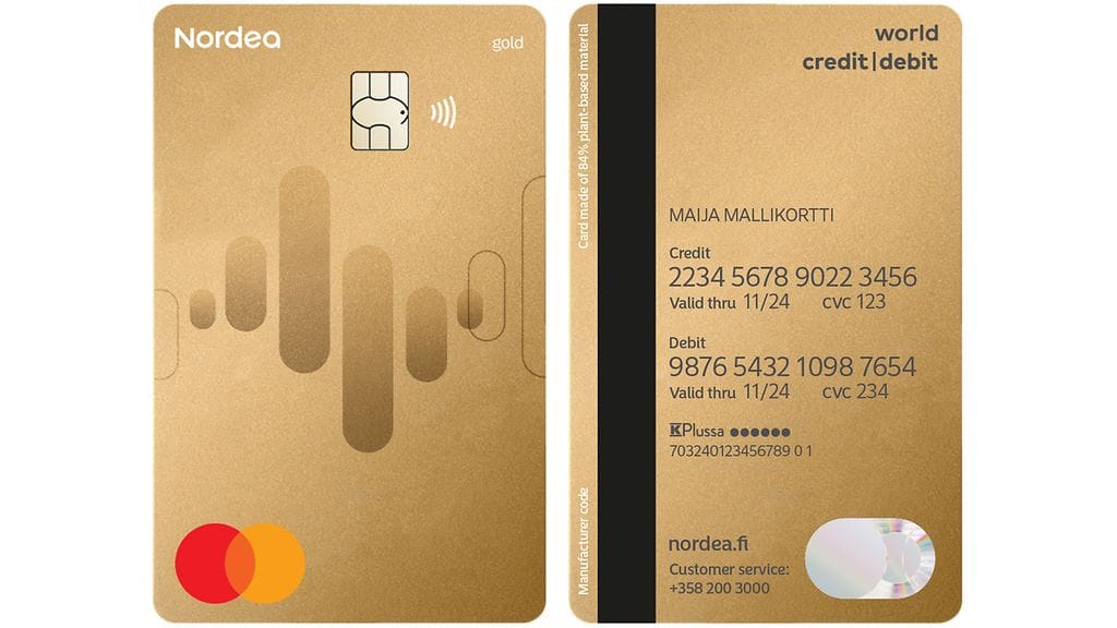 Nordean korttien uusi ulkoasu