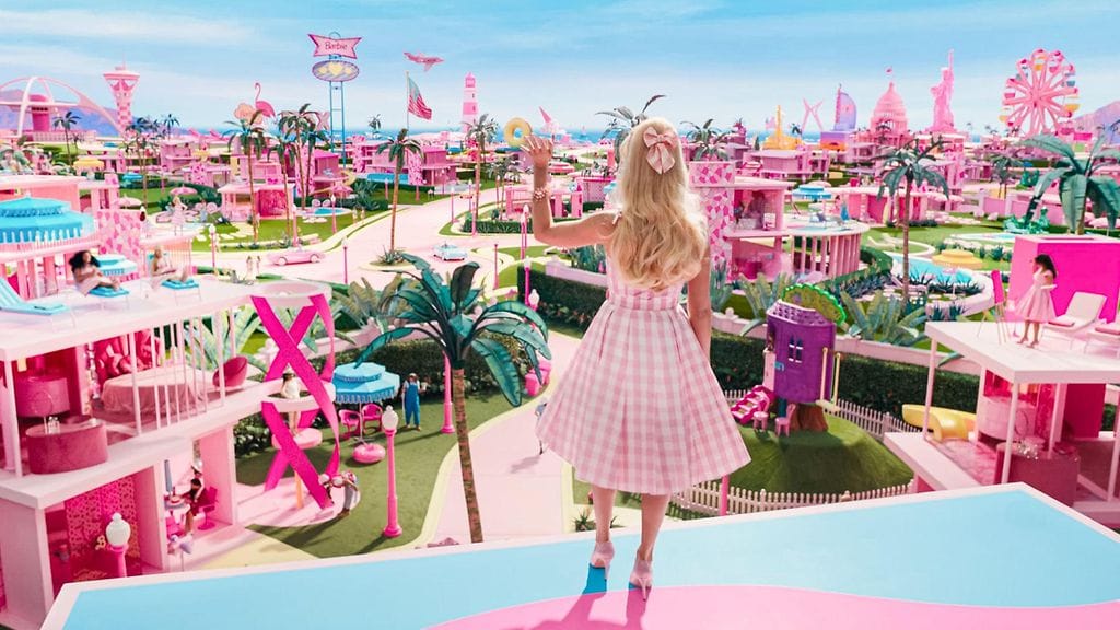 Margot Robbie Barbiena Barbie-elokuvassa